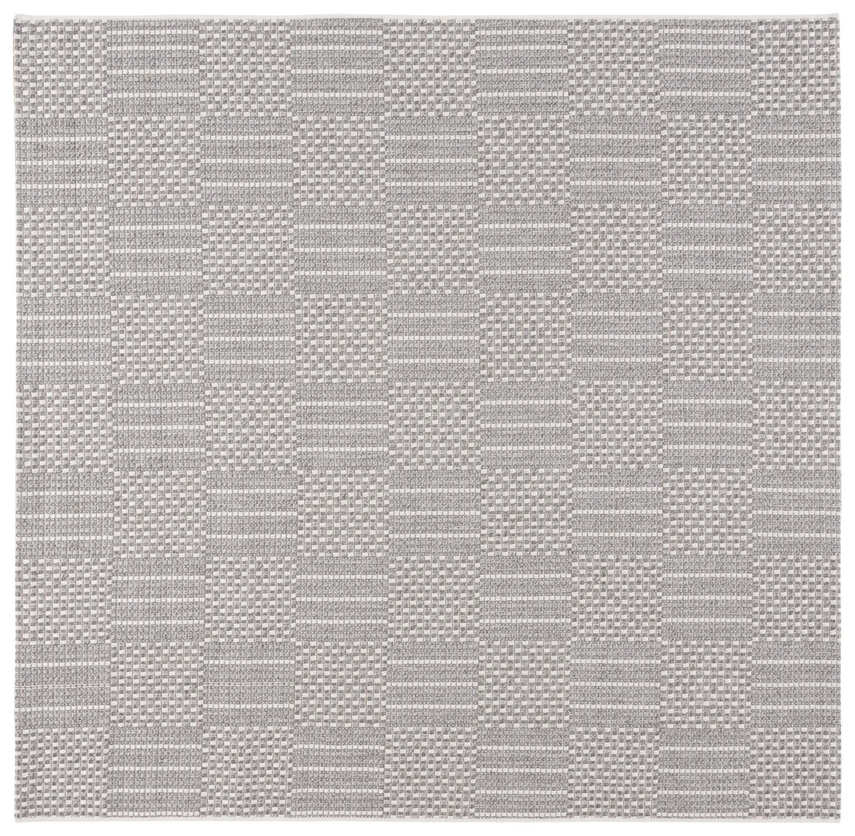 Safavieh Sisal All-Weather 6'-7" x 6'-7" Rug in Grey / Ivory