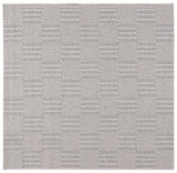 Safavieh Sisal All-Weather 6'-7" x 6'-7" Rug in Grey / Ivory