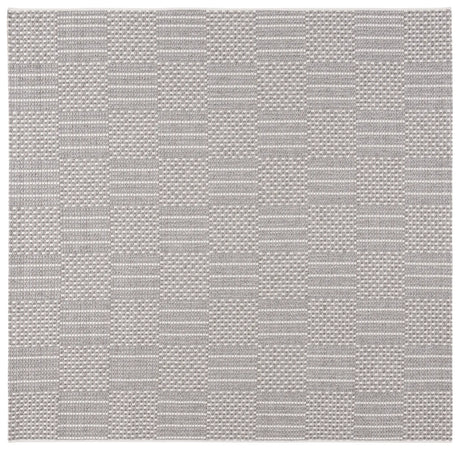 Safavieh Sisal All-Weather 6'-7" x 6'-7" Rug in Grey / Ivory