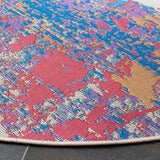 Safavieh Summer 6'-7" x 6'-7" Rug in Blue / Red