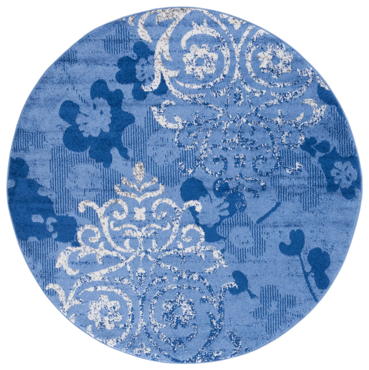 Safavieh Adirondack 6'-0" x 6'-0" Rug in Light Blue / Dark Blue