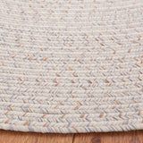Safavieh Braided 5'-0" x 8'-0" Rug in Ivory / Light Grey