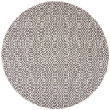 Safavieh Courtyard 6'-7" x 6'-7" Rug in Beige / Black