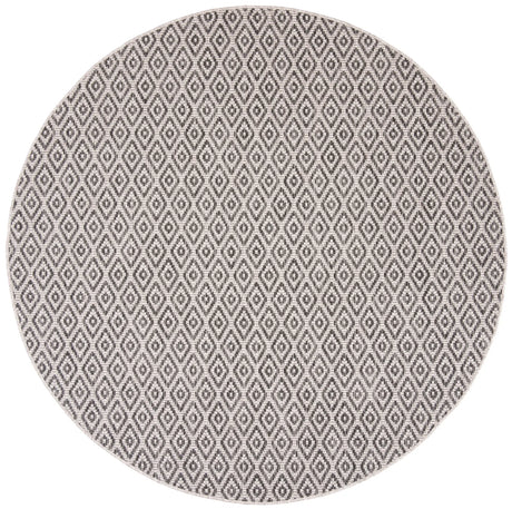 Safavieh Courtyard 6'-7" x 6'-7" Rug in Beige / Black