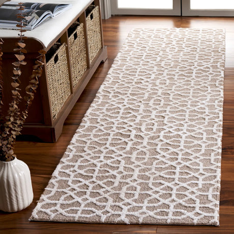 Safavieh Audrey 2'-3" x 8'-0" Rug in Taupe / Ivory