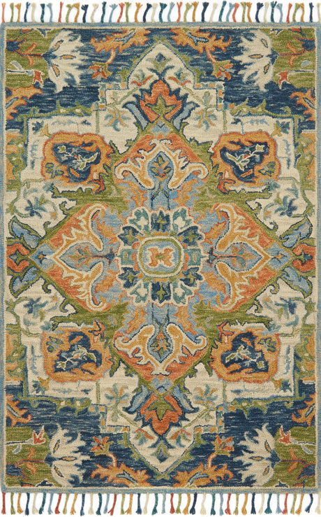 Loloi Zharah Zr-11 Blue / Multi Rugs - main flat