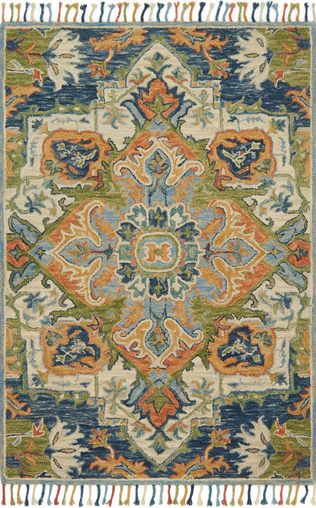 Loloi Zharah Zr-11 Blue / Multi Rugs - main flat