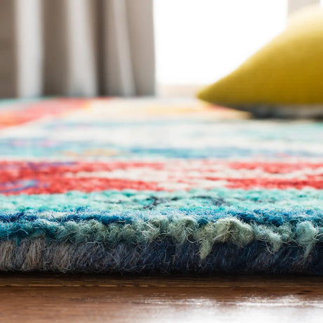 Safavieh Aspen 4'-0" x 6'-0" Rug in Blue / Rust