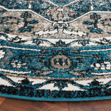 Safavieh Vintage Hamadan 6'-7" x 6'-7" Rug in Blue / Ivory