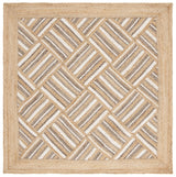 Safavieh Natural Fiber 6'-0" x 6'-0" Rug in Natural / Grey