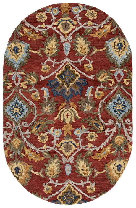 Safavieh Blossom 5'-0" x 8'-0" Rug in Red / Multi