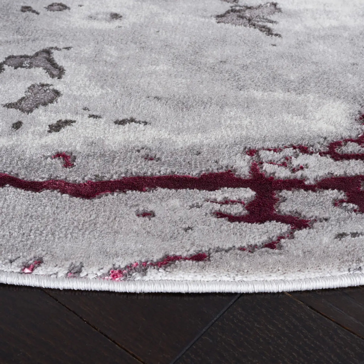 Safavieh Craft 6'-7" x 6'-7" Rug in Grey / Wine