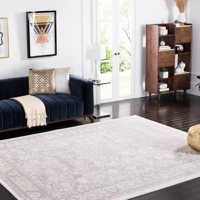 Safavieh Reflection 10'-0" x 14'-0" Rug in Light Grey / Cream