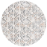Safavieh Alenia 100 6'-7" x 6'-7" Rug in Ivory / Grey