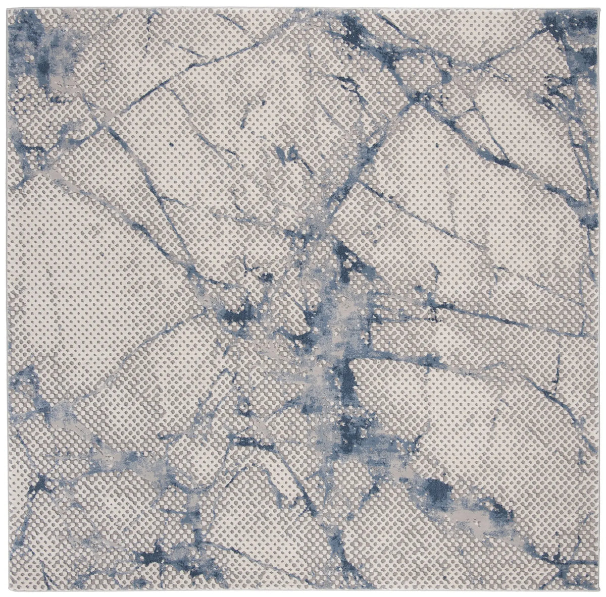 Safavieh Meadow 100 6'-7" x 6'-7" Rug in Navy / Ivory
