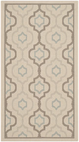 Safavieh Courtyard 2'-7" x 5'-0" Rug in Beige / Dark Beig