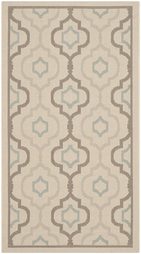 Safavieh Courtyard 2'-7" x 5'-0" Rug in Beige / Dark Beig
