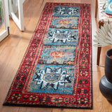 Safavieh Vintage Hamadan 2'-3" x 8'-0" Rug in Red / Light Blue