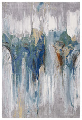 Safavieh Art Studio 4'-0" x 6'-0" Rug in Light Grey / Blue