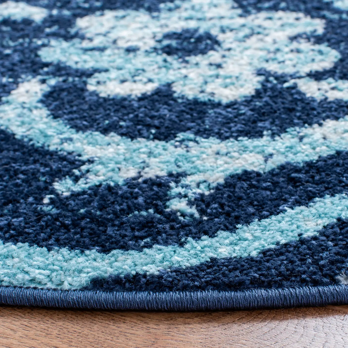 Safavieh Adirondack 6'-7" x 6'-7" Rug in Navy / Aqua