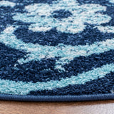 Safavieh Adirondack 6'-7" x 6'-7" Rug in Navy / Aqua