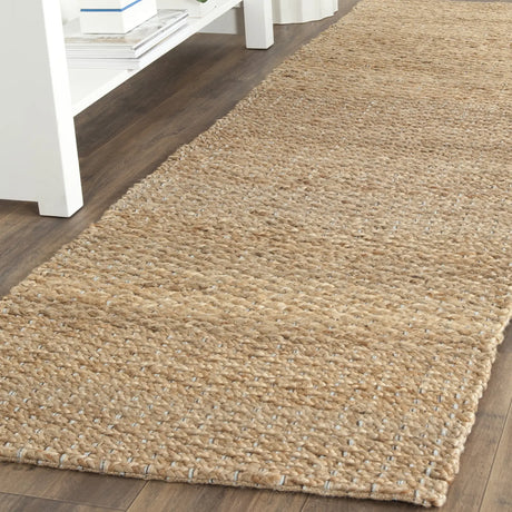 Safavieh Natural Fiber 2'-6" x 10'-0" Rug in Light Blue / Natural