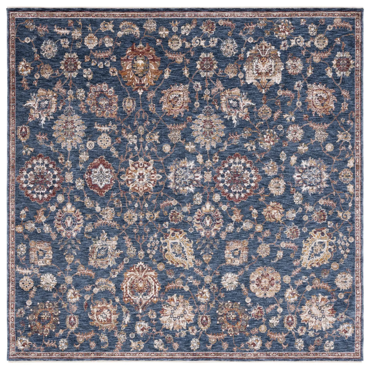 Safavieh Heirloom 700 6'-7" x 6'-7" Rug in Navy / Beige