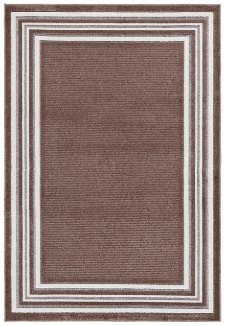 Safavieh Cabana 4'-0" x 6'-0" Rug in Brown / Ivory