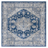 Safavieh Brentwood 6'-7" x 6'-7" Rug in Navy / Grey