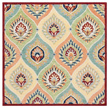 Safavieh Heritage 6'-0" x 6'-0" Rug in Green / Rust
