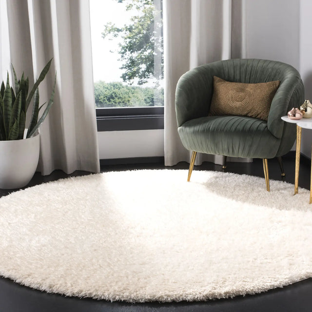 Safavieh Madrid Shag 200 10'-0" x 10'-0" Rug in Ivory