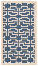 Safavieh Courtyard 2'-0" x 3'-7" Rug in Blue / Beige