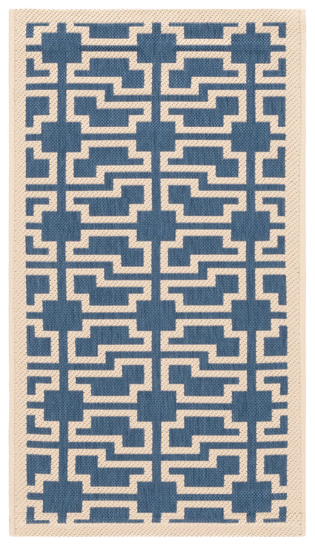 Safavieh Courtyard 2'-0" x 3'-7" Rug in Blue / Beige