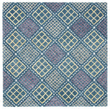 Safavieh Metro 6'-0" x 6'-0" Rug in Blue / Yellow