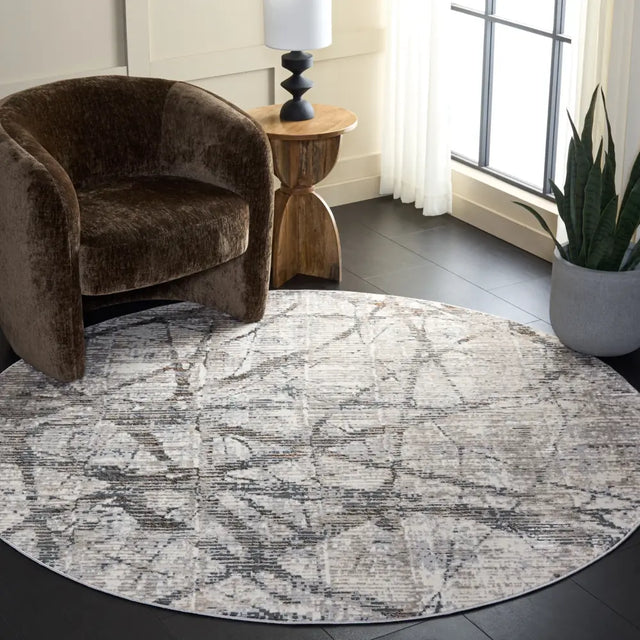 Safavieh Spectrum 6'-7" x 6'-7" Rug in Grey / Ivory