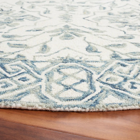 Safavieh Dip Dye 5'-0" x 5'-0" Rug in Blue / Ivory