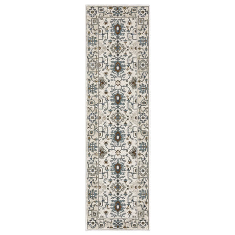 Oriental Weavers Sphinx Ellington Ell10 Ivory/ Blue Rug - runner