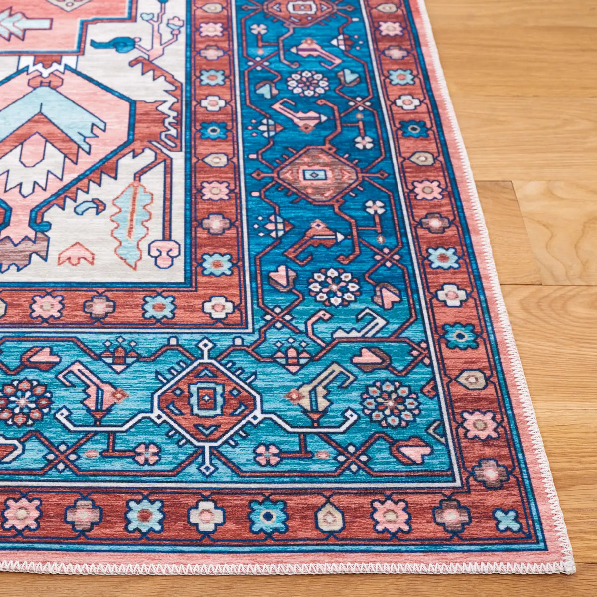 Safavieh Arizona 4'-0" x 6'-0" Rug in Rust / Navy