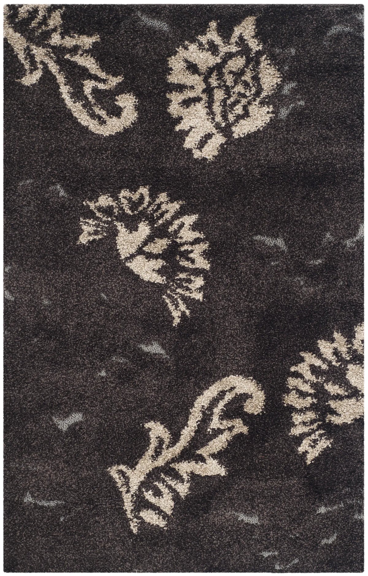 Safavieh Florida Shag 3'-3" x 5'-3" Rug in Dark Brown / Smoke