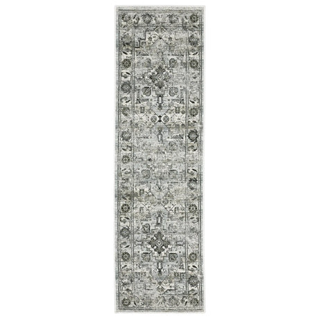 Oriental Weavers Gemini 020Z2 Grey/ Blue Rug - runner