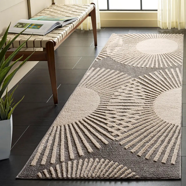 Safavieh Versailles 2'-6" x 8'-0" Rug in Grey / Beige