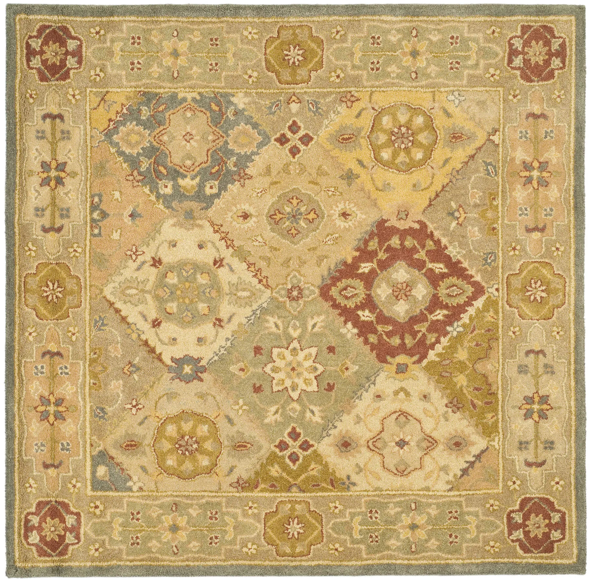 Safavieh Antiquity 6'-0" x 6'-0" Rug in Multi / Beige