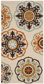 Safavieh Veranda 2'-7" x 5'-0" Rug in Cream / Terracotta