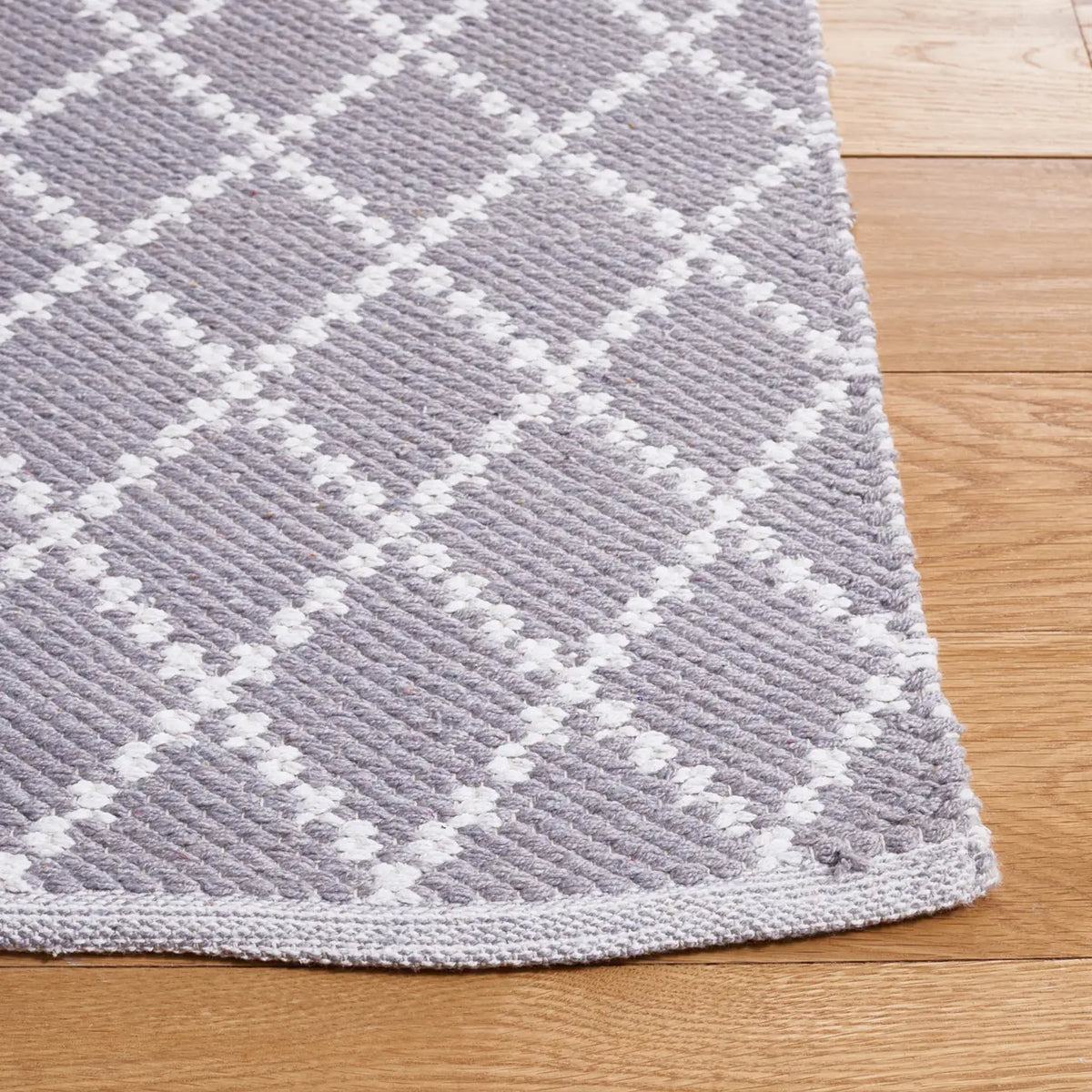 Safavieh Montauk 4'-0" x 6'-0" Rug in Light Grey / Ivory