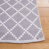 Safavieh Montauk 4'-0" x 6'-0" Rug in Light Grey / Ivory