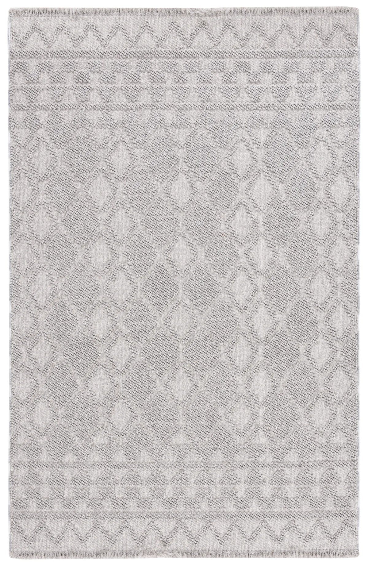 Safavieh Lotus 4'-0" x 6'-0" Rug in Light Grey / Grey