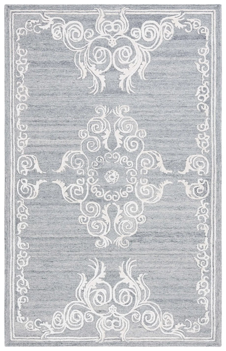 Safavieh Glamour 4'-0" x 6'-0" Rug in Grey / Ivory