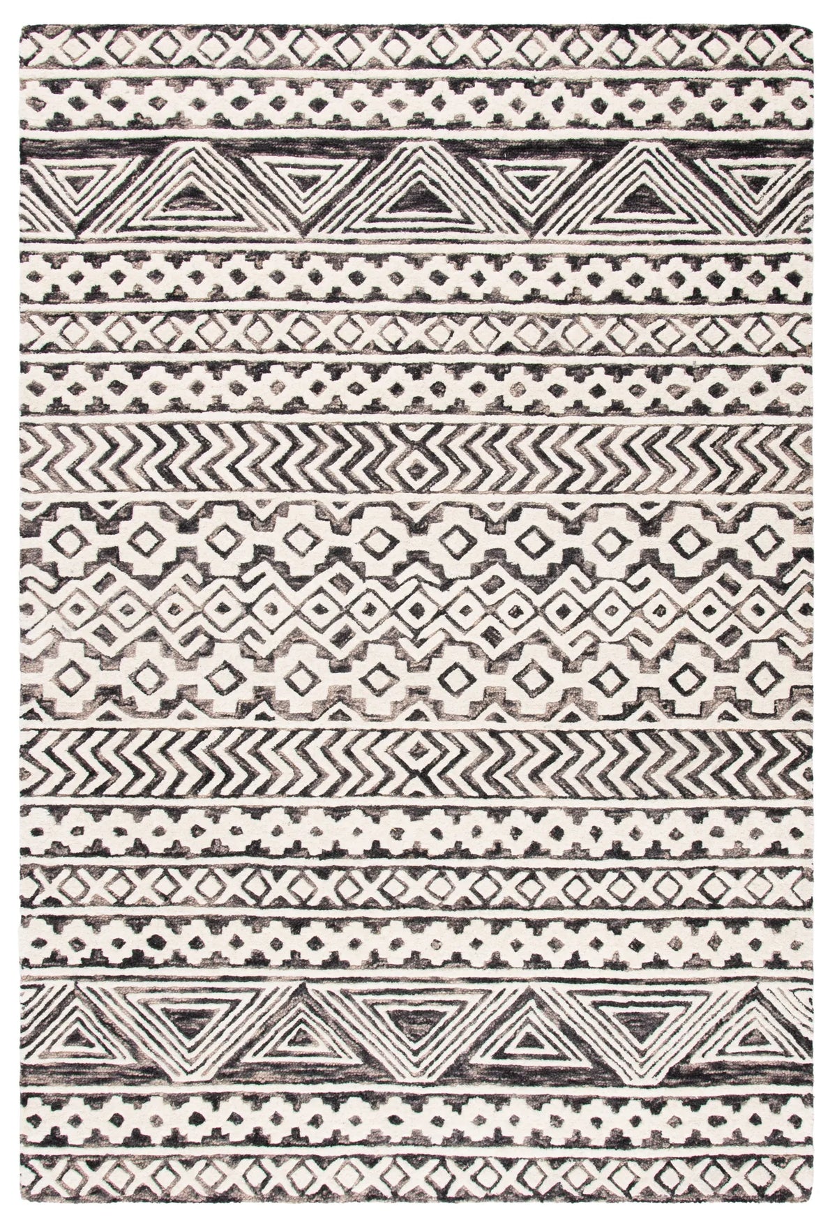 Safavieh Abstract 4'-0" x 6'-0" Rug in Ivory / Grey