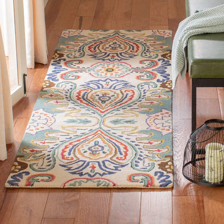 Safavieh Bella 2'-3" x 8'-0" Rug in Ivory / Teal