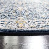 Safavieh Madison 6'-7" x 6'-7" Rug in Navy / Creme
